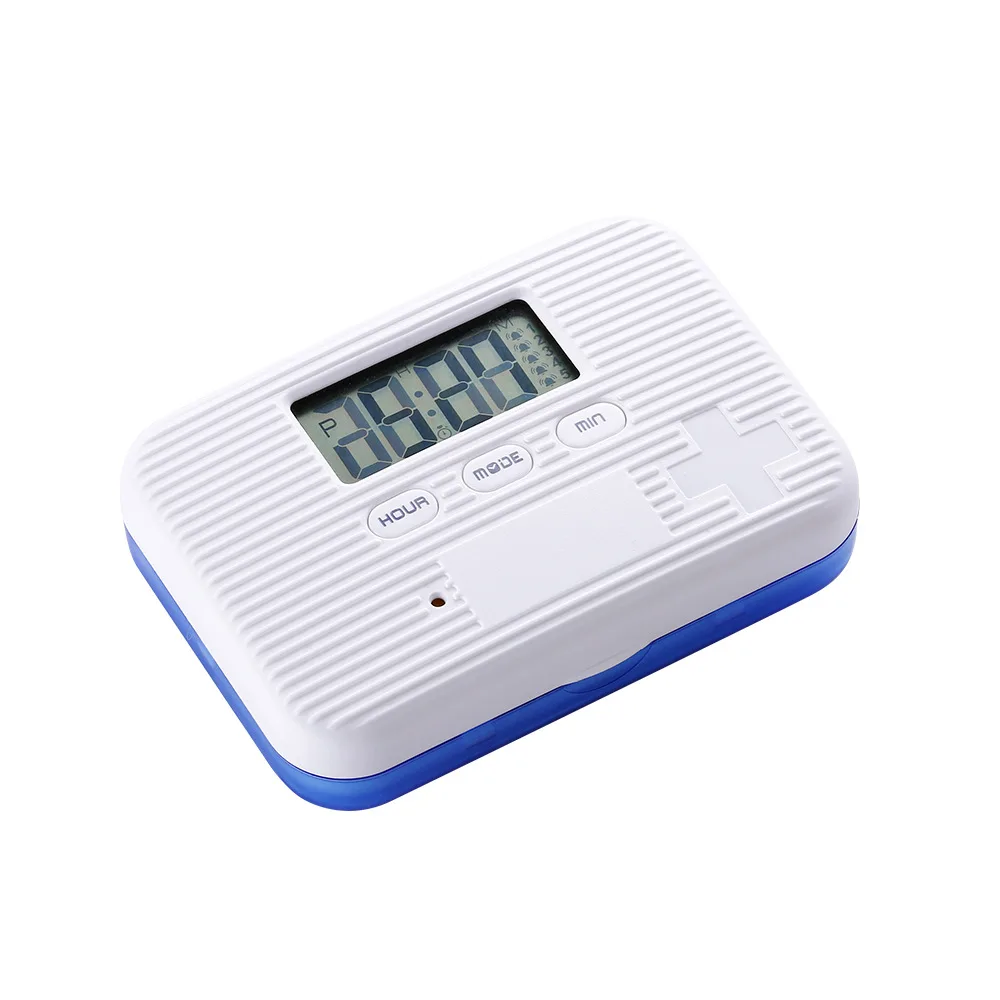 

6 Grid Pill box Medicine Storage Box Smart Electronic Timing Reminder Medicine Boxes Alarm Timer Pills Organizer Pill MJ1006
