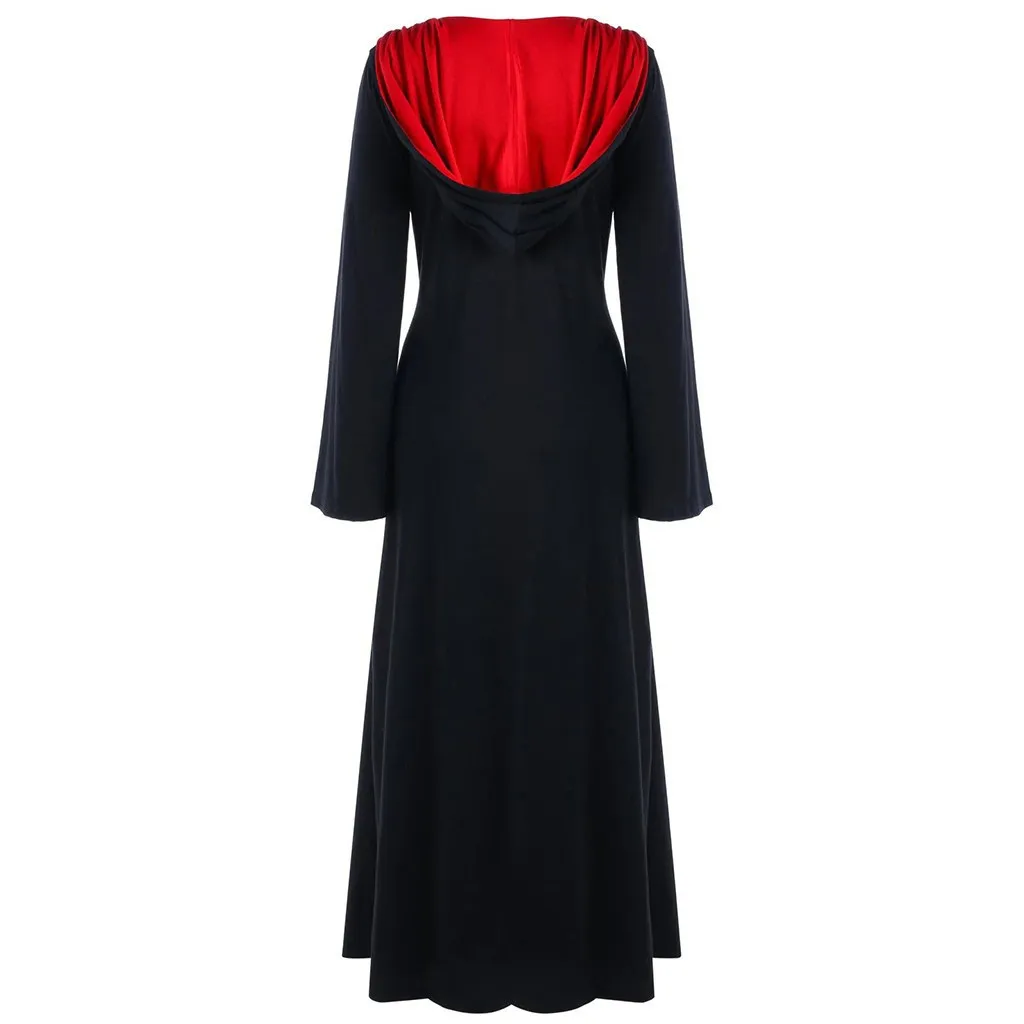 Готическая пятнистая накидка Wicca Robe Witch Larp женские костюмы на Хэллоуин вечеринку