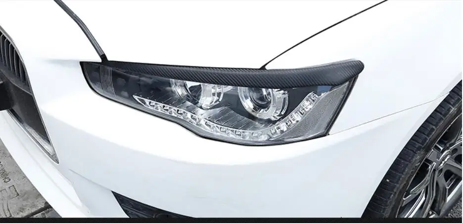Реснички для Mitsubishi Lancer X 2007-2015 углеродное волокно | Автомобили и мотоциклы