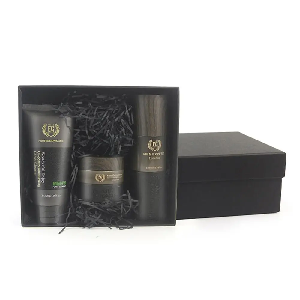 3 шт./лот набор для ухода за кожей мужчин средство тоник крем увлажнения контроль