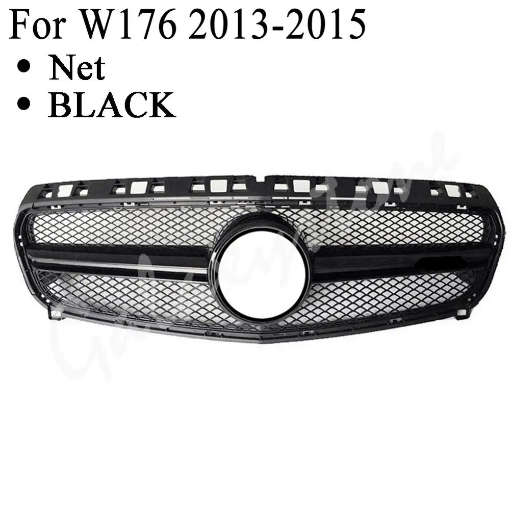 Передняя Верхняя решетка гриля подходит для Mercedes Benz W176 A Class A180 A200 A45 GT GTR Diamond 2013 2014