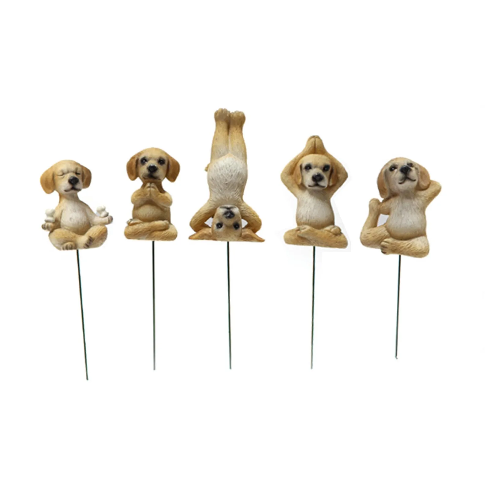 

Animal Dog Yoga Pose Statue Room Decor Dog Yoga Resin Figurine Home Memorial Craft Adorable Simulated Dog Desktop Economical
