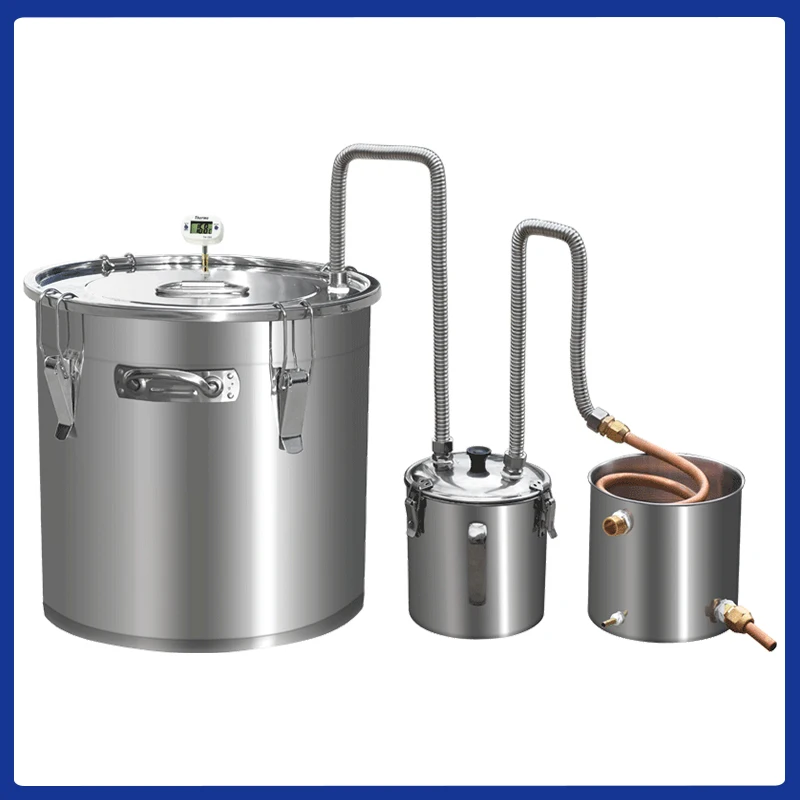 

33L/50L Cup Distiller with String Fragrance Cup Pure Dew Essential Oil Red Copper Distiller Household Small Brewing Equipment