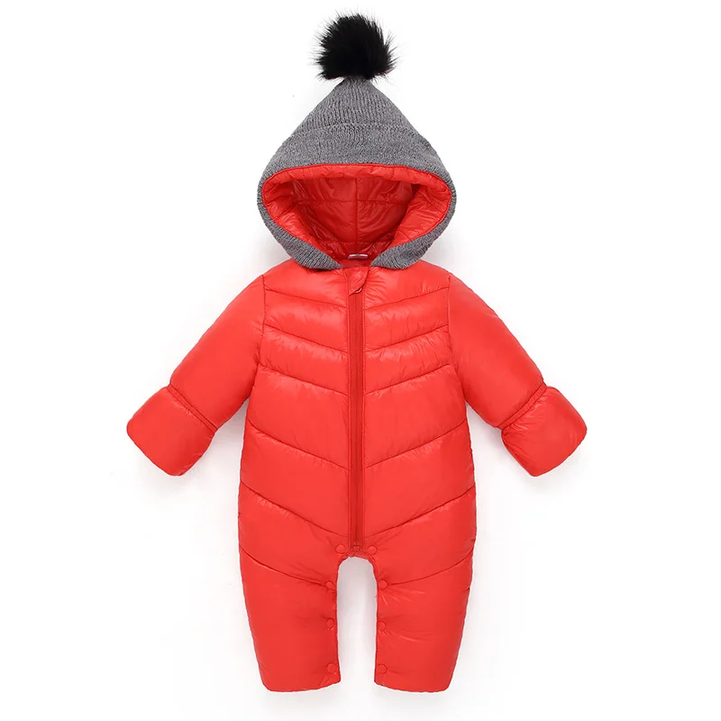 Детская Хлопковая одежда для новорожденных зимняя утепленная верхняя куртка