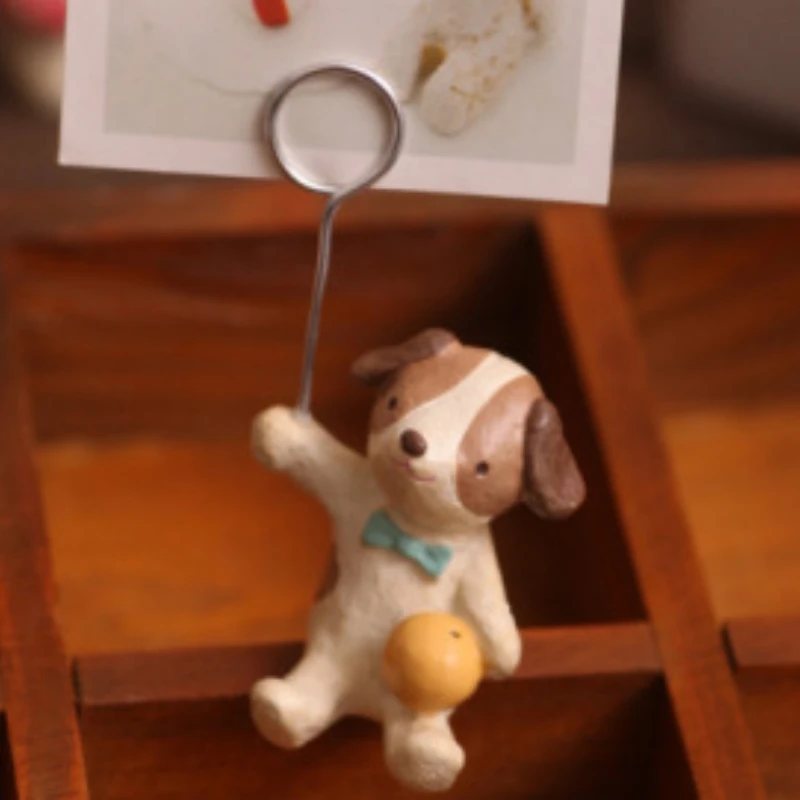 1 шт. Собака Kawaii DIY животное зажимы из смолы Закладка Памятка клип метки папок
