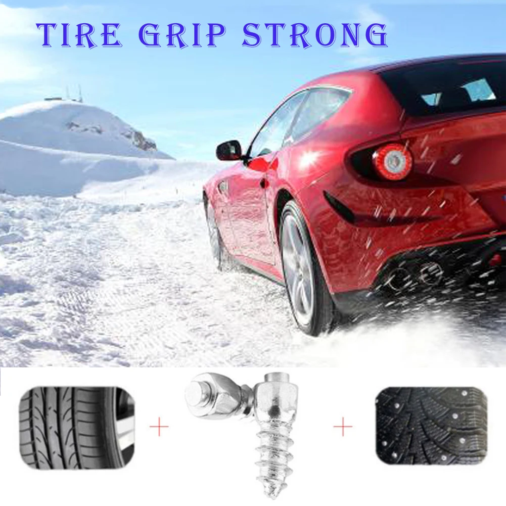 10/20pcs Car Tire Studs Anti-Slip Screws Nails Auto Motorcycle Bike Truck Off-road Tyre Anti-ice Spikes Snow Sole Cleats | Строительство