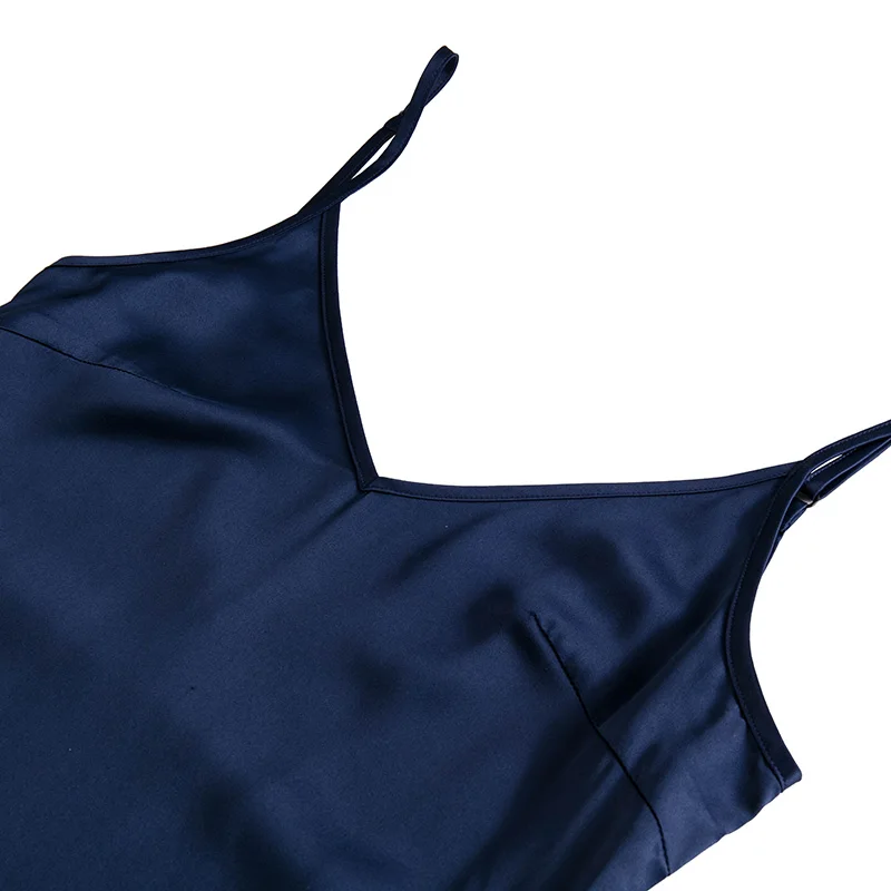 

Women summer dress sexy V neck satin long dress for party S-4XL M30497