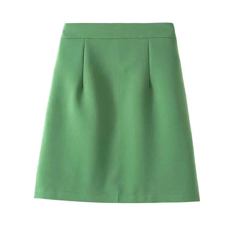 

2021 summer high waist anti light half length skirt women's Korean temperament A-line buttock skirt wear underpainting