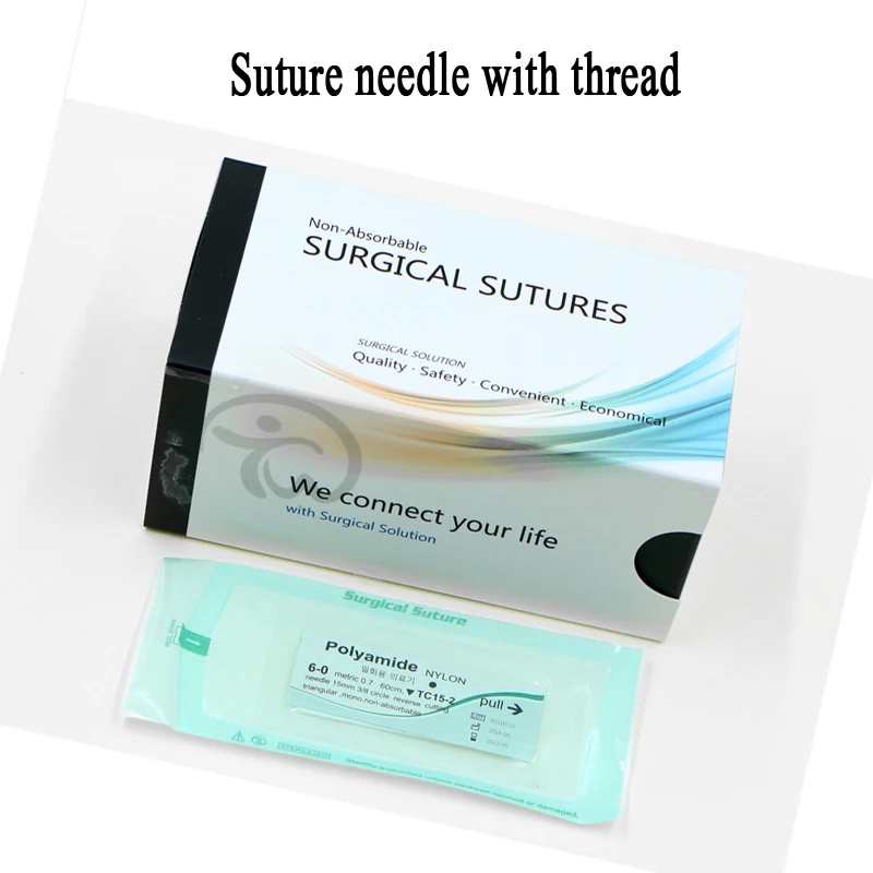 

Double eyelid suture tool with thread suture cutting eyebrow eye bag beauty plastic suture suture