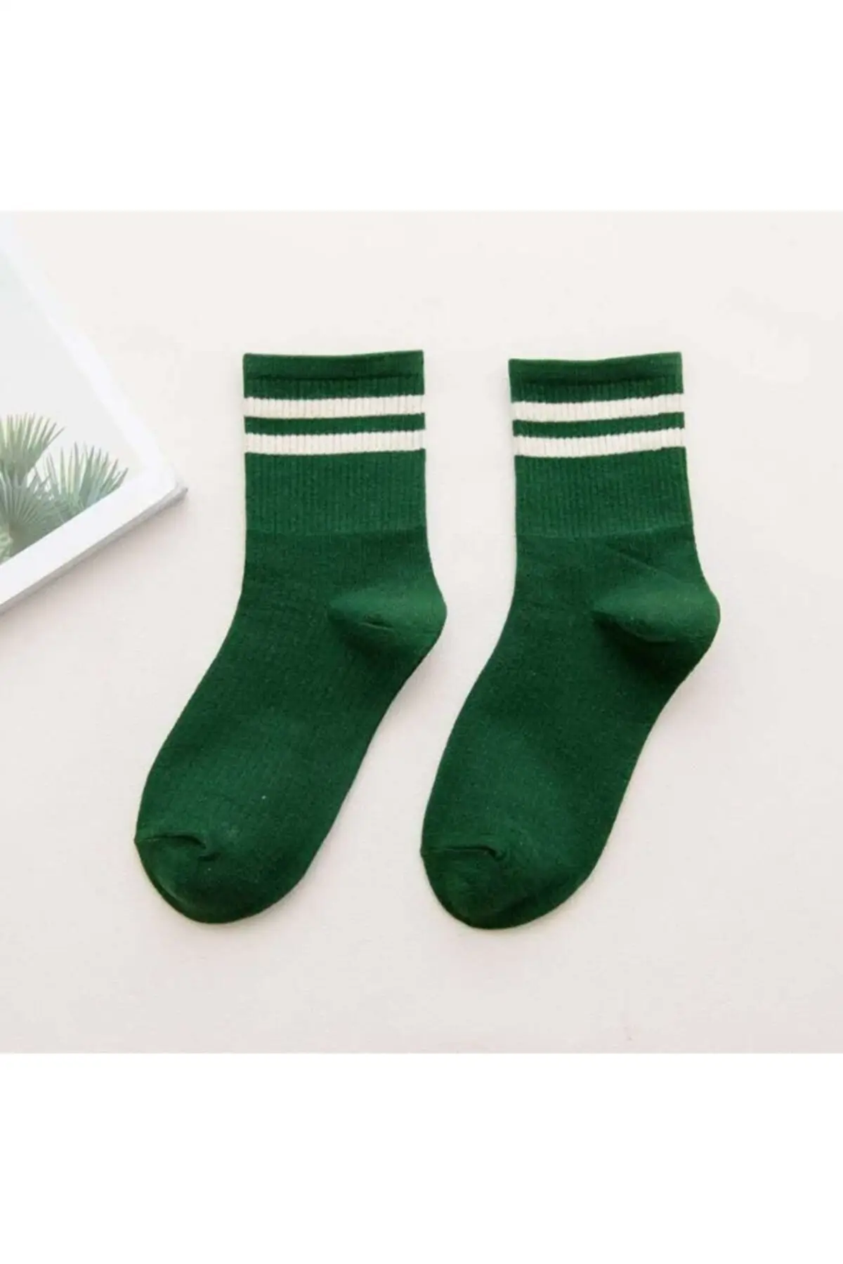 6 Pairs Mixed Unisex Colorful Striped College Tennis Socks