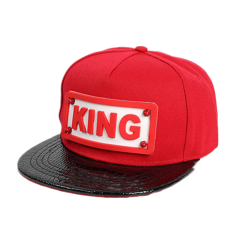 

Brand KING Letter Label Baseball Cap Snapback Caps Winter Summer Outdoor Hat Men Women Flat Edge Hip Hop Hats Rapper Golf Cap