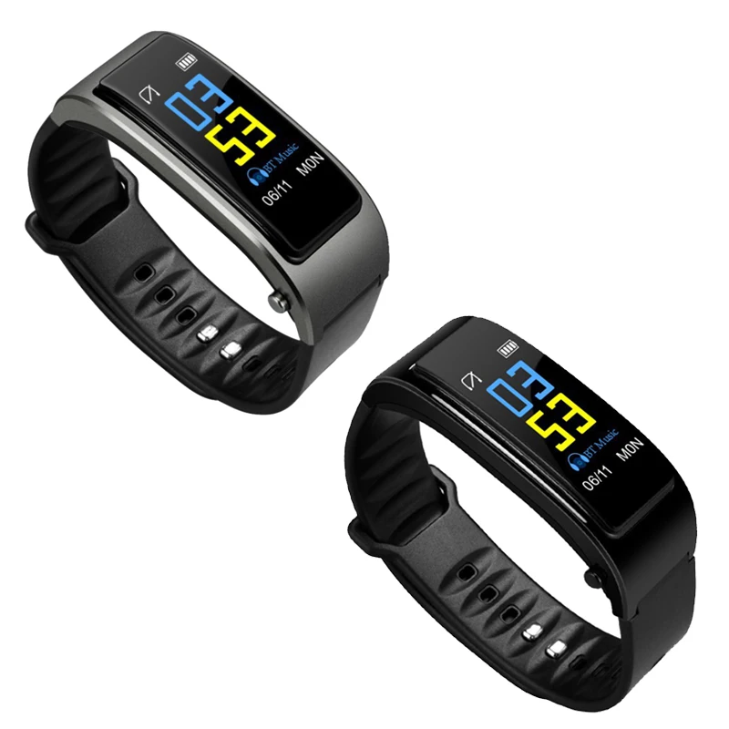 

Bluetooth Earphone Smart Watch Health Tracker Pedometer Fitness Bracelet Smart Wristband Bluetooth Headset
