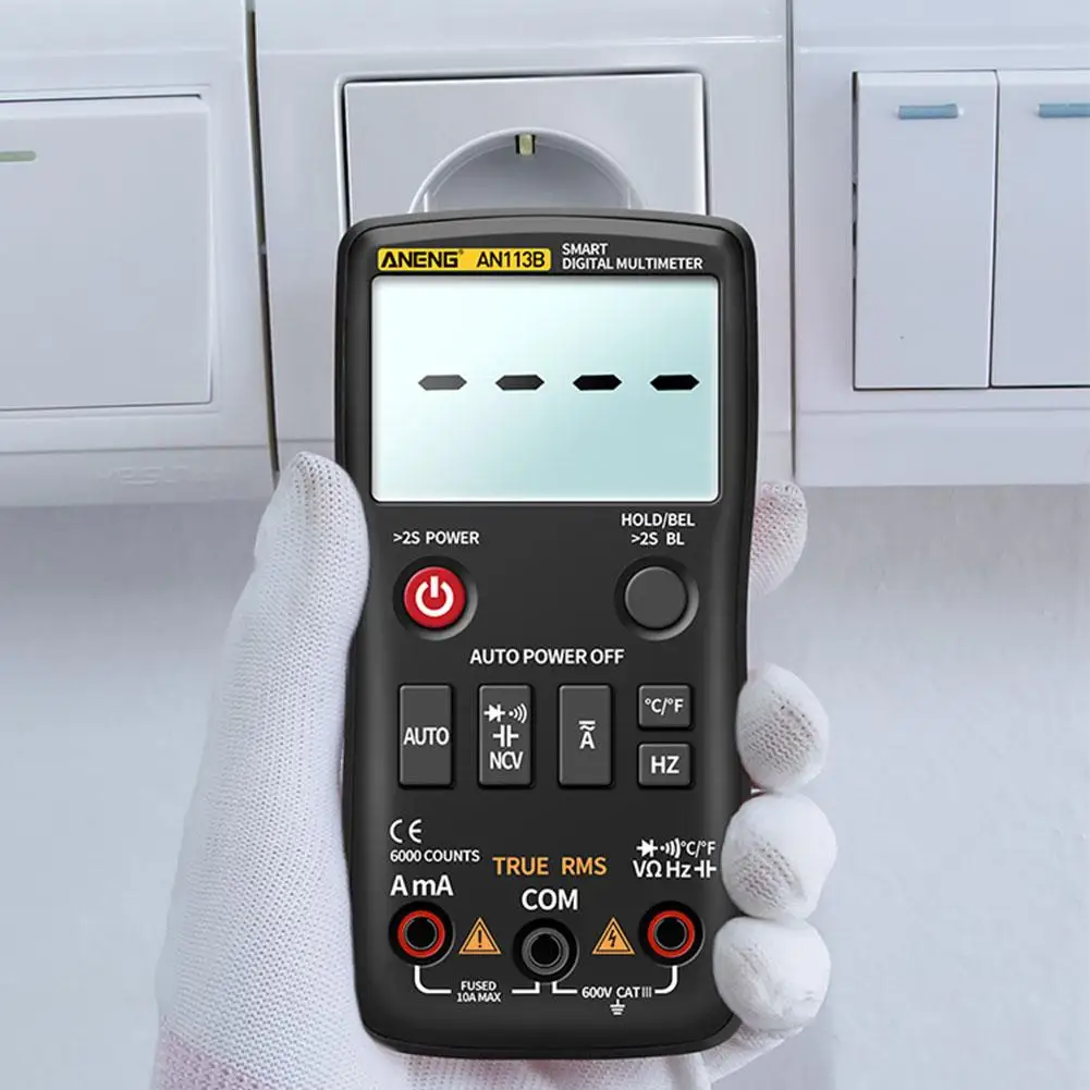 Мультиметр AN113B цифровой 6000 отсчетов True RMS с автоматическим выбором