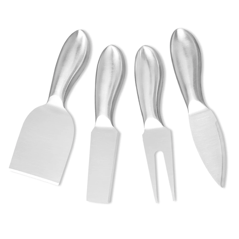 XYj 4 шт. Набор ножей для сыра из нержавеющей стали Сырная лопатка + квадратный нож в