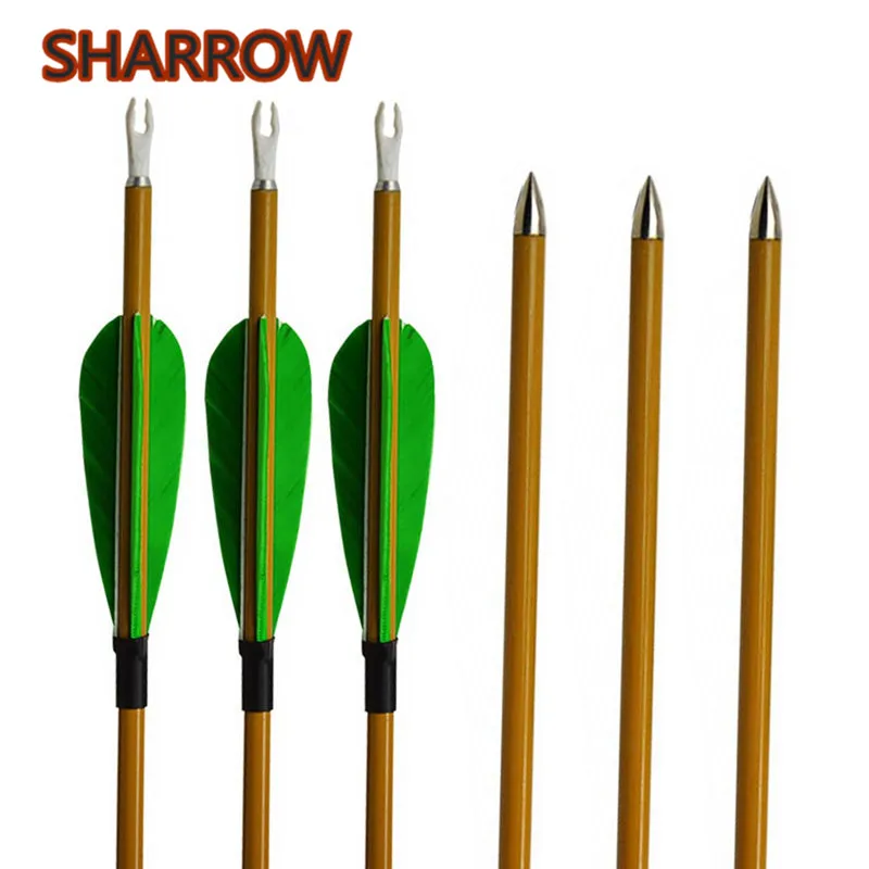 Карбоновые стрелы для стрельбы из лука карбоновые с натуральным пером