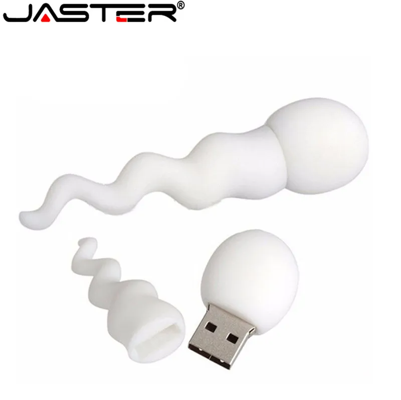 JASTER Lovely белый головастиками Флеш накопитель спермы карту флэш-памяти с