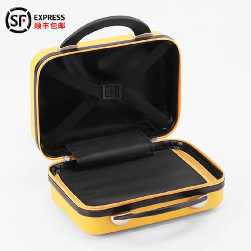 Классическая модная сумка и чемодан на колесиках уникальный однотонный Размер