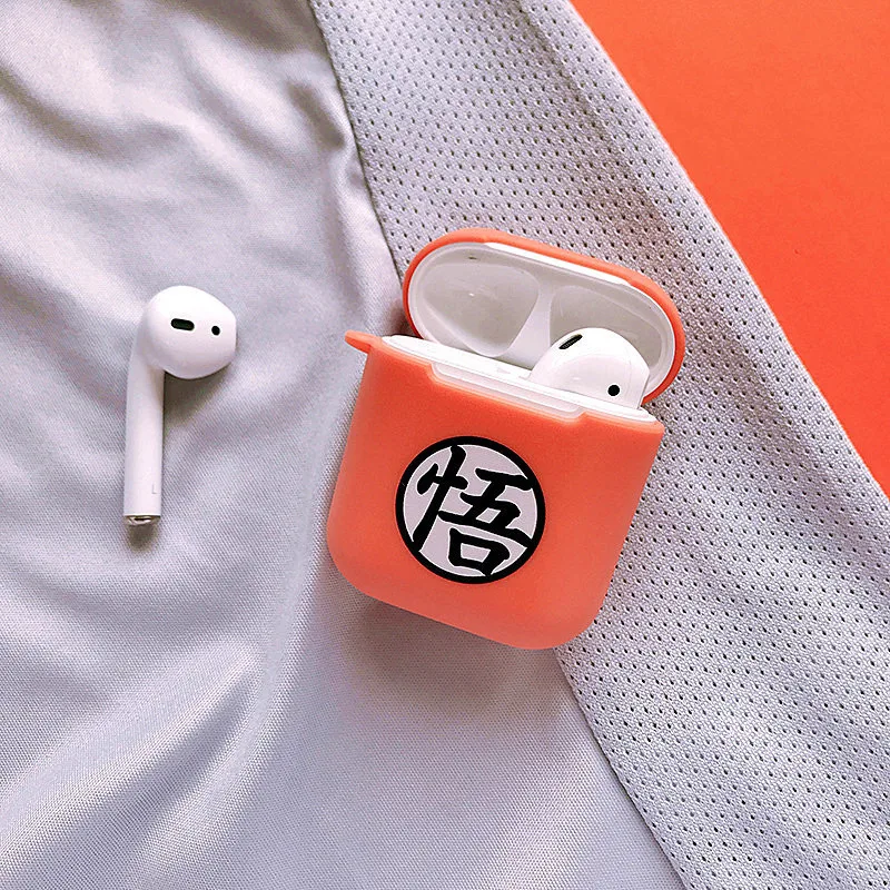 Японский аниме Dragon Ball Goku Мягкий силиконовый чехол для наушников для apple airpods наушники беспроводные Bluetooth защитный чехол
