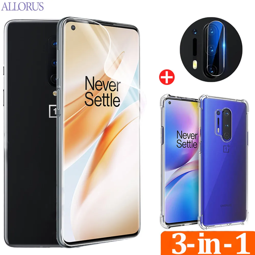Мягкая гидрогелевая Защитное пленка для Oneplus 8 Pro Защитная экрана не стекло+One Plus