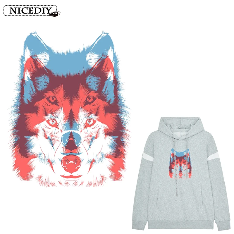 Термоклейкие виниловые наклейки для одежды Nicediy Beast Wolf | Дом и сад