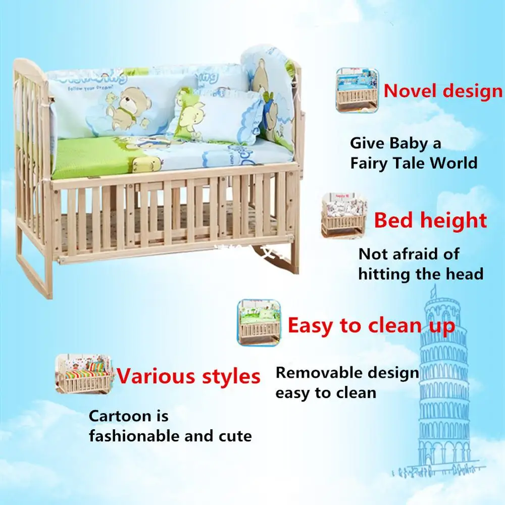 Набор постельного белья для новорожденных 100% хлопок 5 шт./компл. | Мать и ребенок