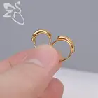 ZS 1 шт. золотые кольца для носа в стиле панк перо для мужчин женщин мужчин кольца из нержавеющей стали для перегородки Серьги для пирсинга носа ушей ювелирные изделия для тела