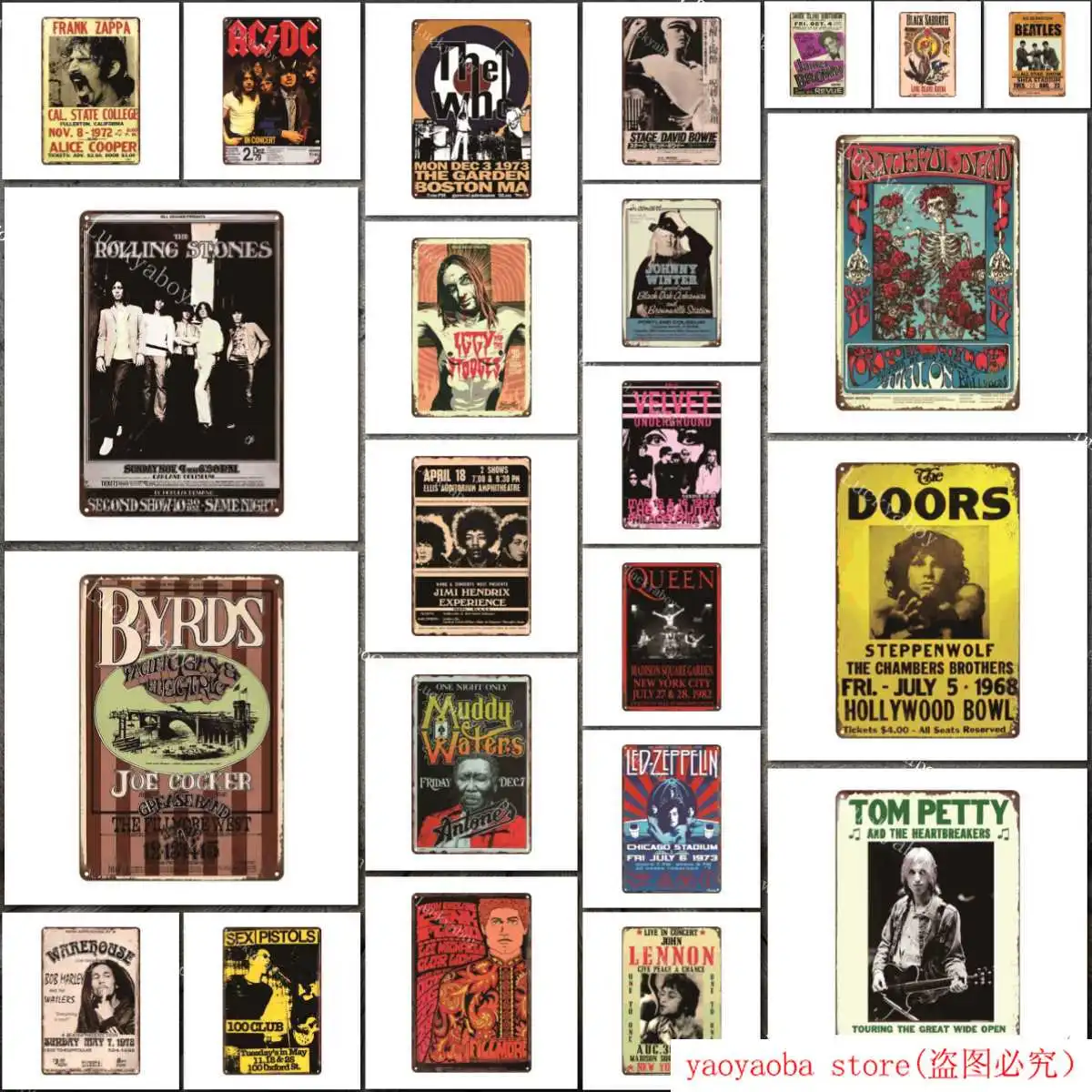 Рок группа королевские двери винтажный металлический знак настенная тарелка