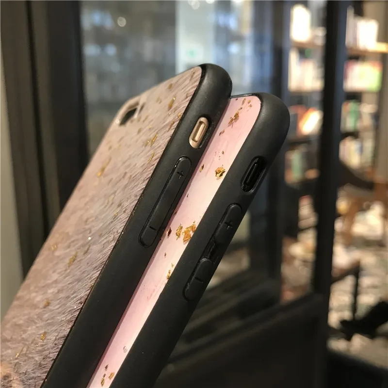 

fashion Feather pattern Bling female Phone Cover Case For Iphone X 11 pro Xs Max Xr 10 8 7 Plus SE 4.7 Luxury soft Coque Fundas