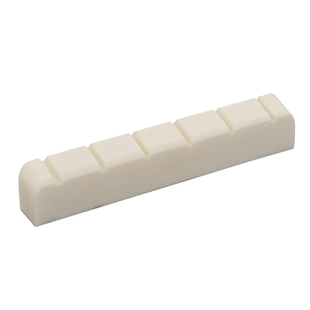 

1Pcs Guitar Real Nut 6 String Electric Guitar Beige Bone Nut 48×6×9mm