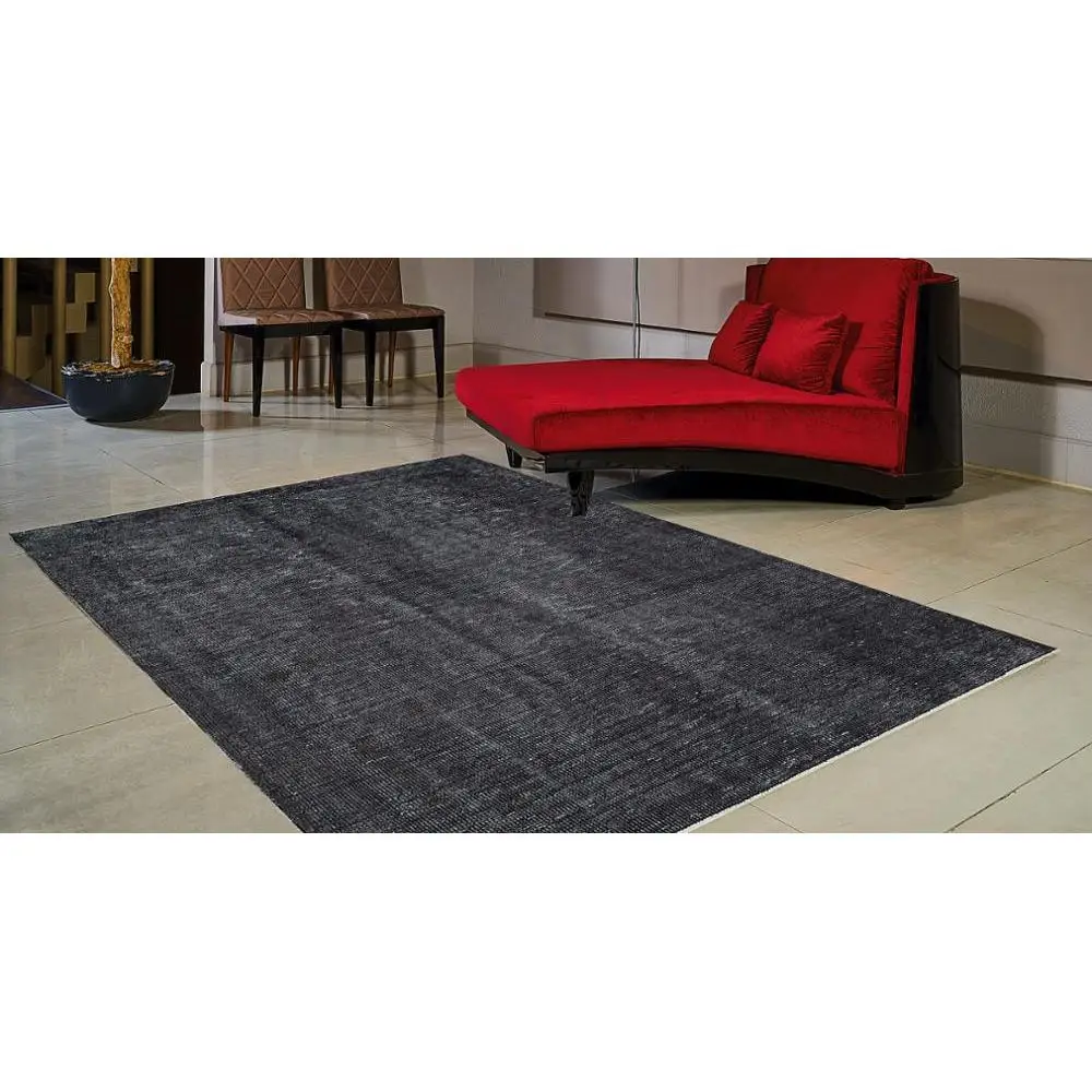 Антикварный коврик окрашенный искусственно шерстяной и хлопчатобумажный старый