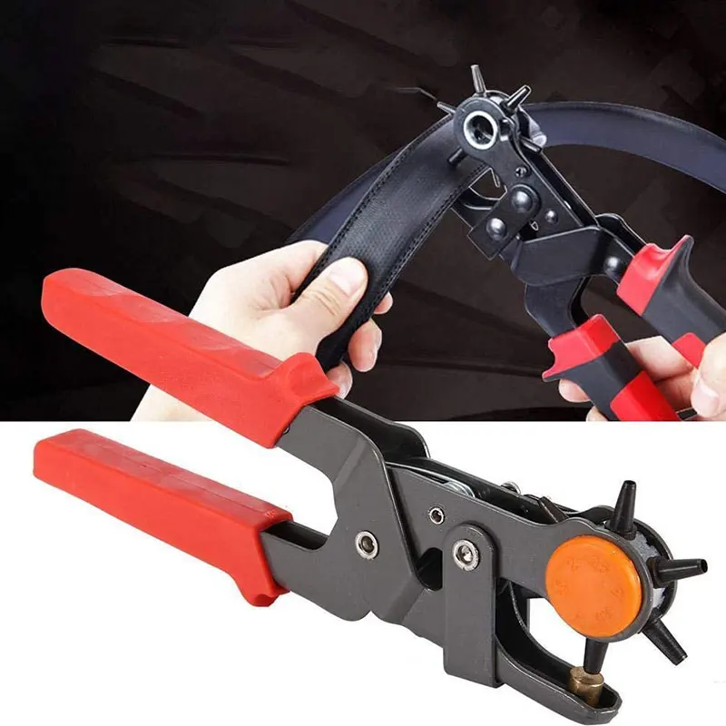 

Jiwuo Leather Strap Watch Band Belt Hole Eyelet Tool Punch Eye Pliers Round Hole Punch Pliers Hand Puncher Free Shipping