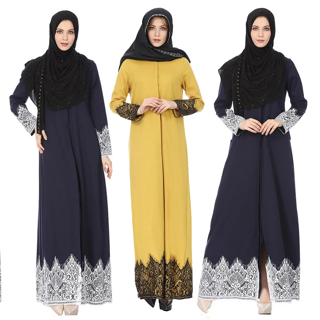 Дубай Кафтан платье мусульманские Вечерние abaya женщины Арабский мусульманский