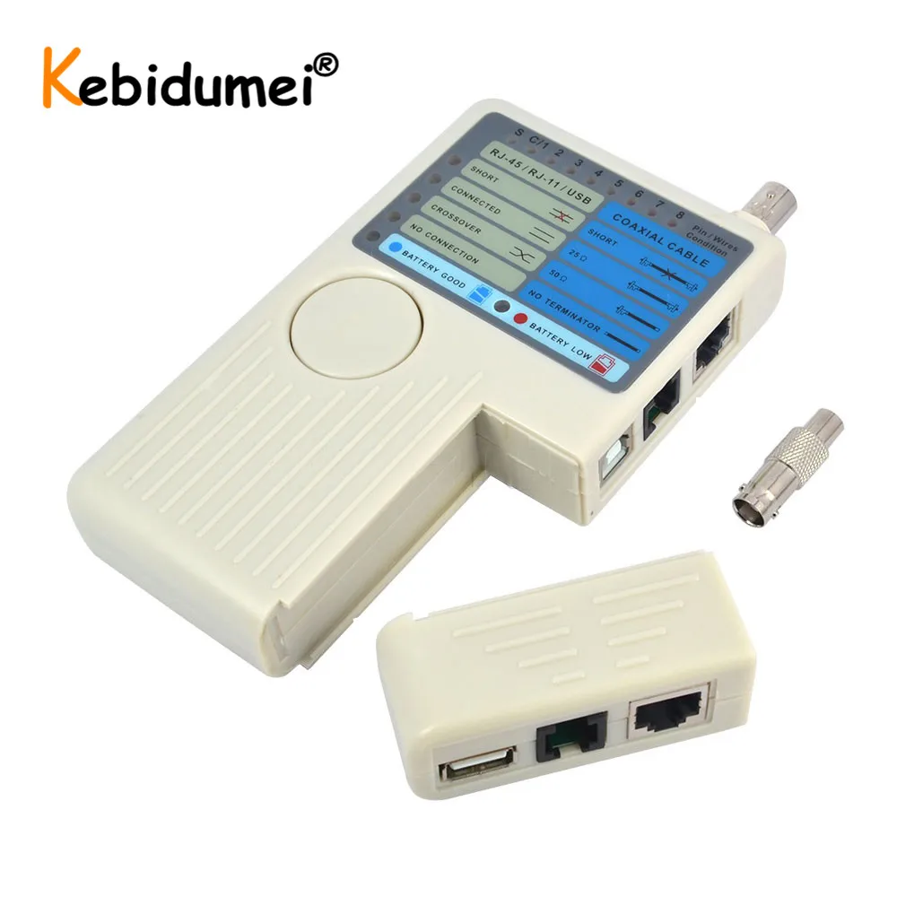 Kebidumei Remote RJ11 RJ45 USB BNC LAN Кабельный тестер для UTP STP кабелей трекер детектор