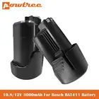 10,8 V 3.0Ah Li-Ion BAT411 Замена Батарея для Bosch BAT420 BAT412A BAT413 26073360 12 вольт макс Батарея беспроводные Мощность инструменты