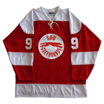

#99 Wayne Gretzky Soo Greyhounds Vintage Throwback MEN'S Hockey Jersey Embroidery Stitched Customize any number and name