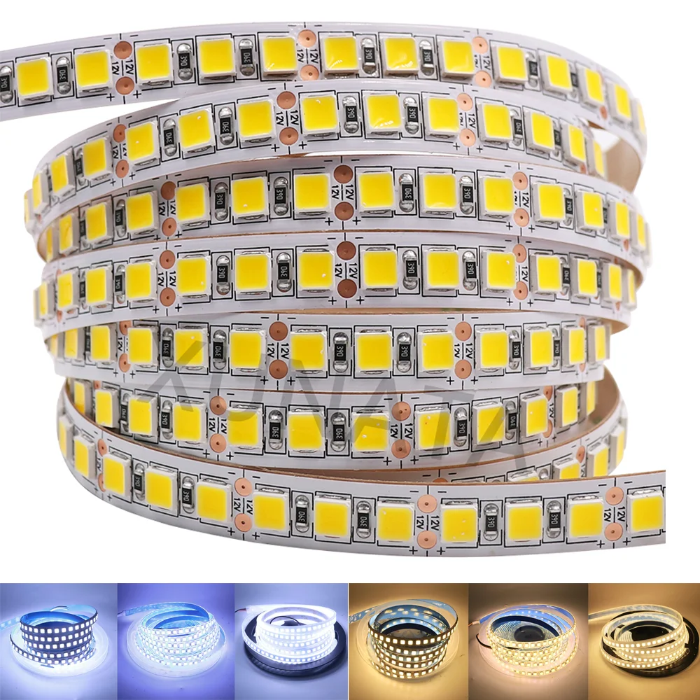 12 В 24 СВЕТОДИОДНАЯ лента SMD 5054 5050 гибсветильник ная 2835 5630 5 м Светодиодная e