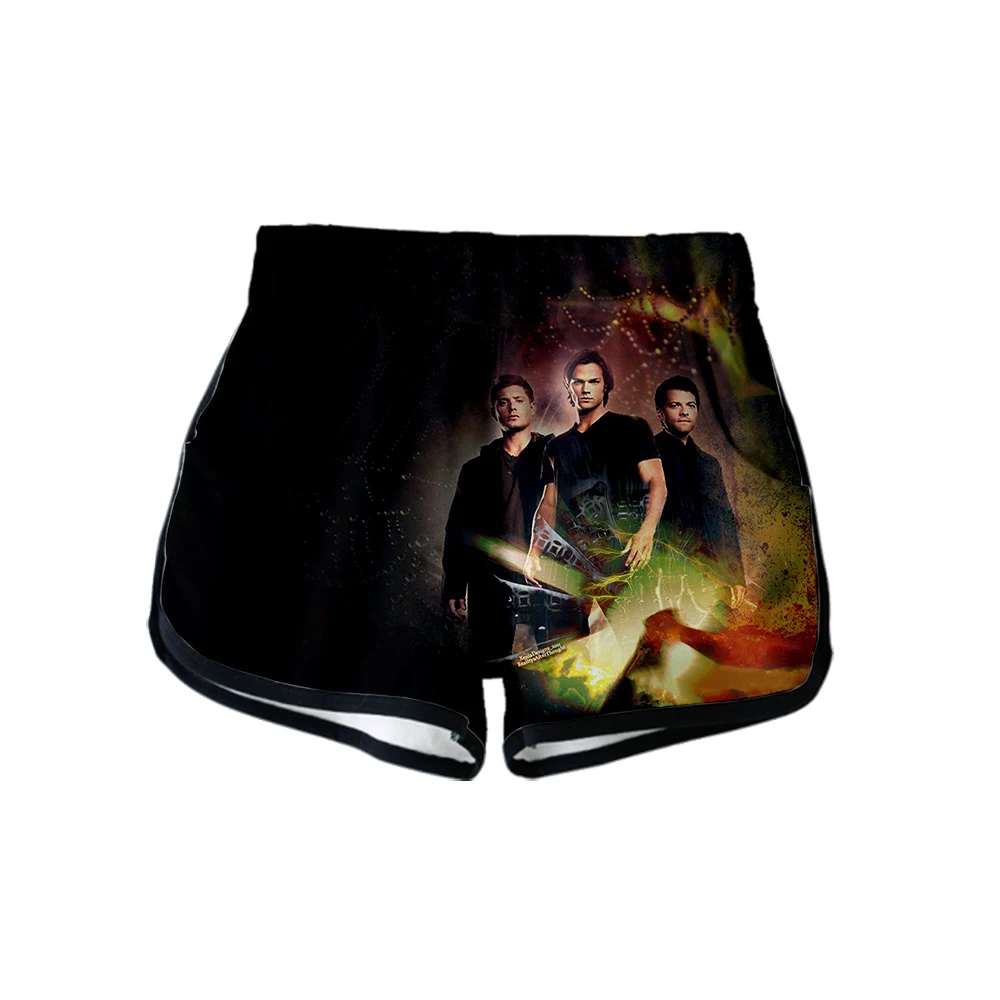 

Girls Shorts TV series Supernatural Season 15 Sam and Dean 3D print Summer Women Casual Cute girl Hot Sale Sexy Shorts clothes