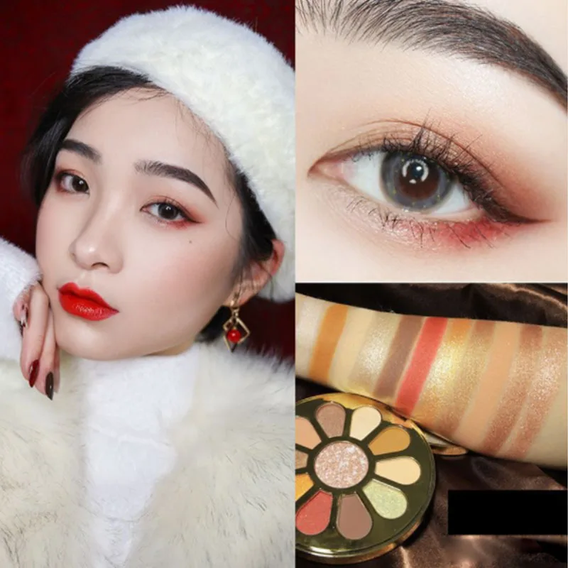 Горячая Распродажа 11 цветов блестящие тени для век палитра макияжа матовые