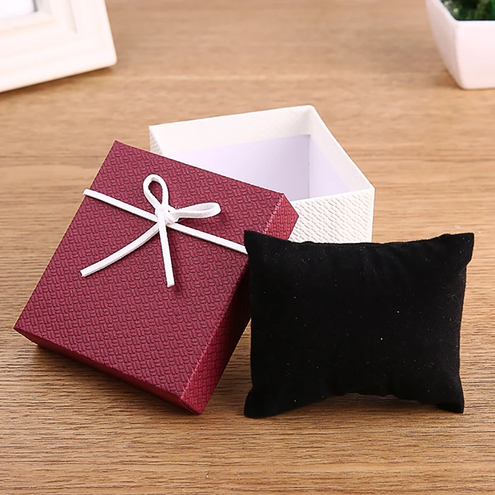 Fashion Bowknot Square Organizer Box Mesh Multiple Colors Jewelry Gift Packing Rings Earrings Necklace Storage Bags | Украшения и