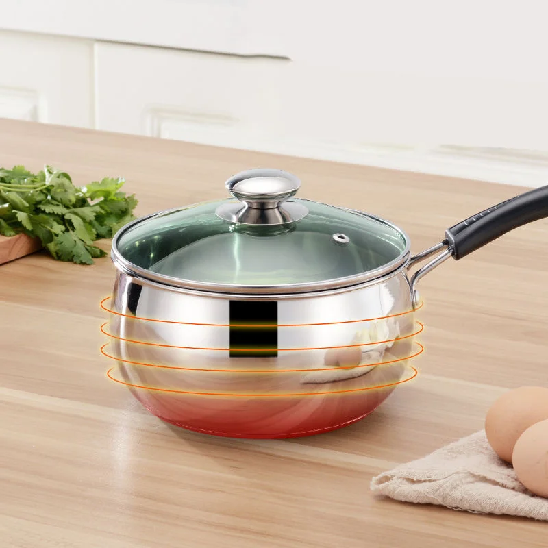 Кастрюля для молока из нержавеющей стали утолщенная Бытовая кастрюля супа