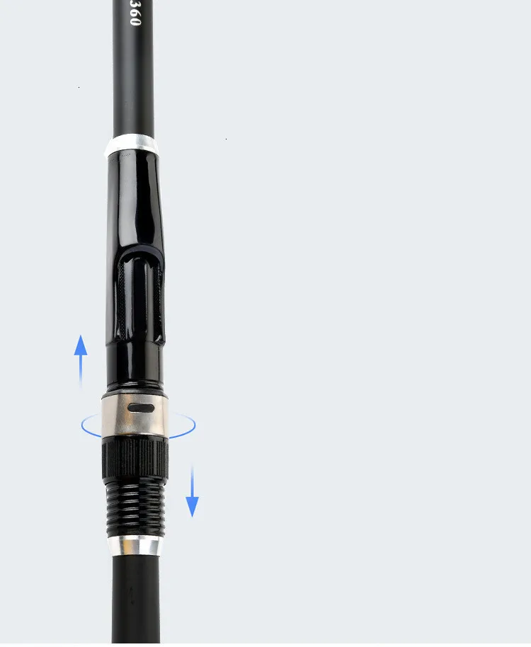 Superhard 2.4m,3.0m,3.6m,4.5m,5.4m,6.3m,7.2m Sea Rod Fishing Pole Carbon Fiber Telescopic Fishing Rod Carbon Rock Fishing Rod