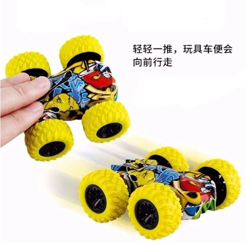 Инерционный двухсторонний трюк фрикционный автомобиль мощный устойчивый к