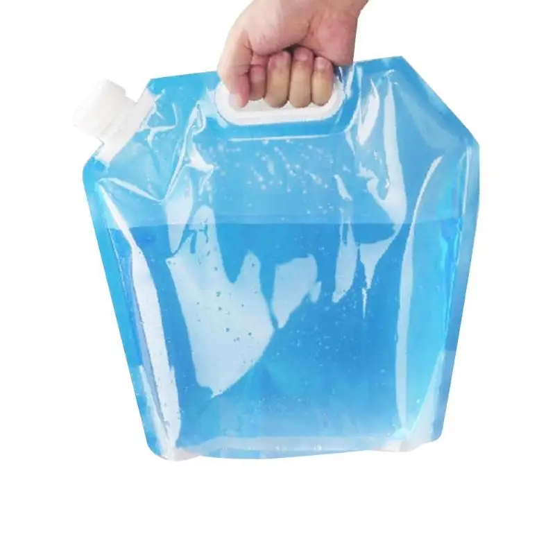 Foldable Water Storage Container PVC Portable Outdoor Camping Water Carrier Bags Environmentally Friendly Foldable Reusable