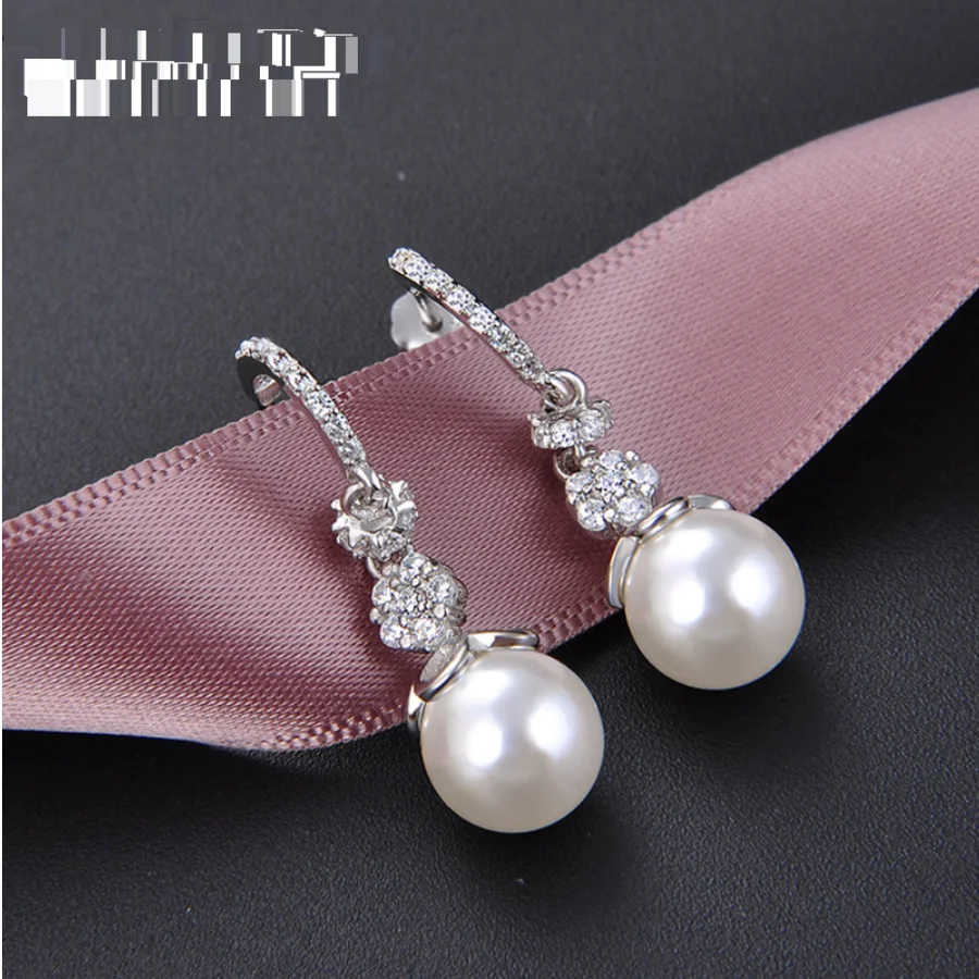 Женские серьги гвоздики из серебра 925 пробы с бисером|Серьги-подвески| |