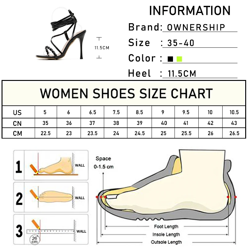 

Women's Sexy Cross Tied Sandals Female Lace-Up Square Toe Thin Heels Plus Size Ladies 2021 Shoes Ankle Wrap Summer Footwear
