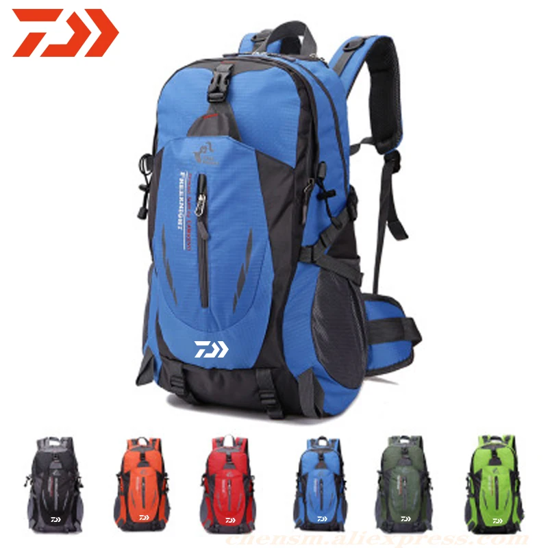 

Daiwa Outdoor Fishing Backpack Waterproof Nylon Backpack Men for Women Mountain Hiking Travel Bag Large Camping Fishing Bag