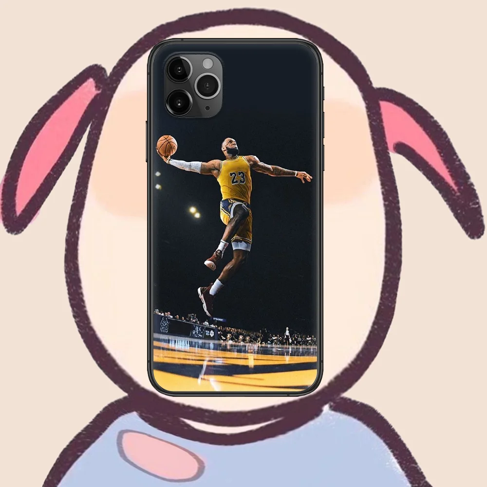 

LeBron James Phone Case Cover Hull For iphone 5 5s se 2020 6 6s 7 8 12 mini plus X XS XR 11 PRO MAX black Back Pretty Waterproof
