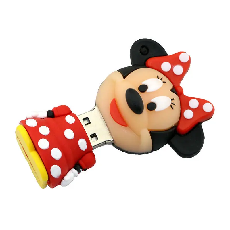 Мышь Микки и Минни, USB флеш-накопитель, флеш-накопитель с изображением животных, мультяшный Микки Маус, ручная ручка, флешка, 4 ГБ, 8 ГБ, 16 ГБ, карта памяти, U диск