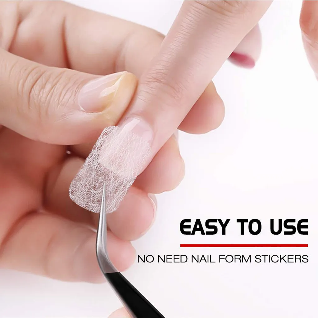 Стекловолоконный Уход за ногтями для наращивания ногтей УФ гель шелковые