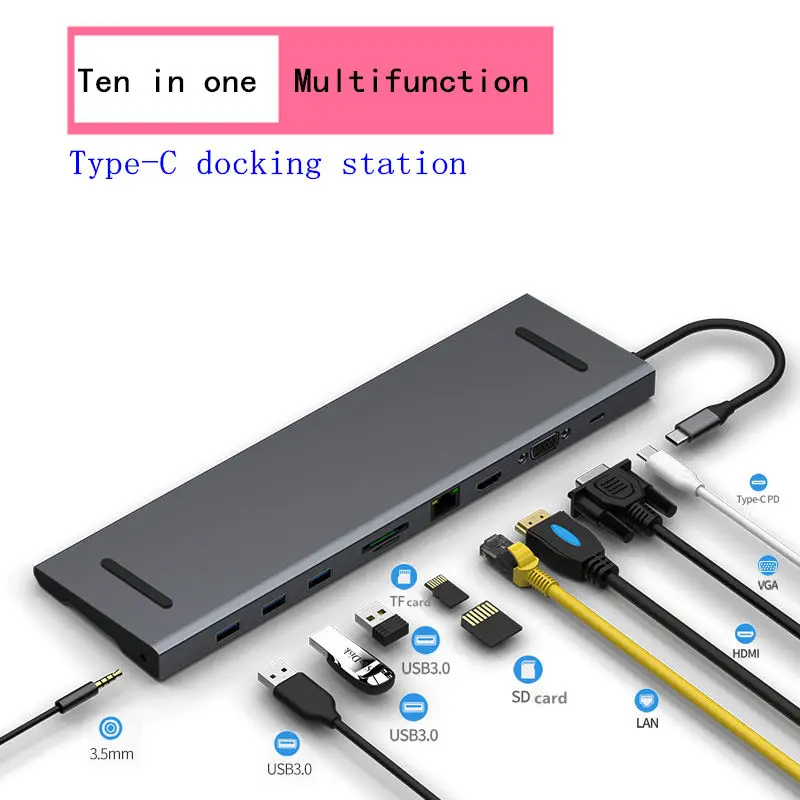 USB концентратор с Type C на 3 0 HDMI адаптер док станция для TF и SD карт слот PD iMac MacBook Huawei